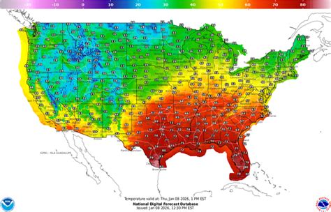 Image result for Temperature Map