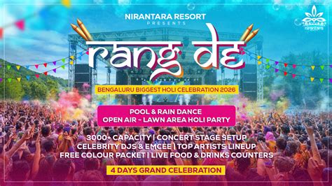 Book tickets to Biggest Pool-Rain Dance-Open Air Lawn Area Holi Concert ...