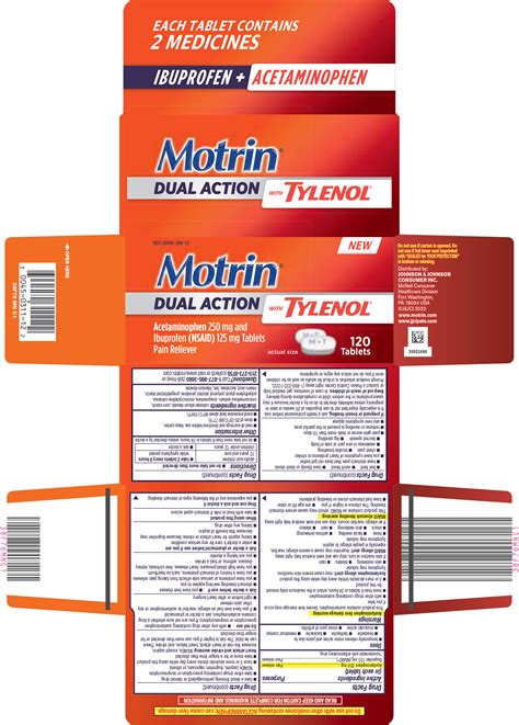 MOTRIN DUAL ACTION WITH TYLENOL- acetaminophen and ibuprofen tablet ... - One For All