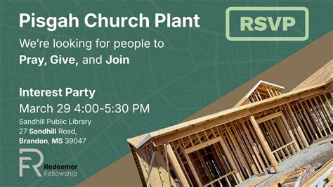 Church Plant Interest Party, Sandhill Public Library, 29 March 2026 ...