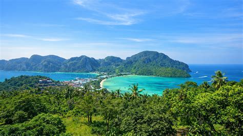 Koh Phi Phi Thailand island viewpoints and beaches (4K)