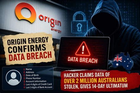 Origin Energy confirms customer data leak; hacker says 'I've dumped ...