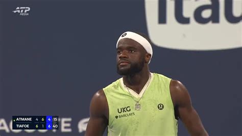 Tiafoe defeats Atmane to reach Miami Open quarter-finals