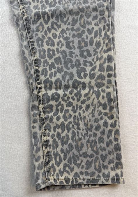 JORDACHE SKINNY CROP LEOPARD PRINT JEANS Women’s SIZE 12 NWT | eBay