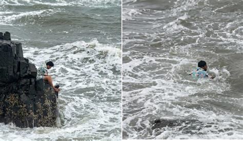 Karnataka tourist dies after being swept away by rough waves at Goa's ...