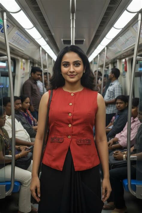 Embriodered Waist Coat - Brick Red