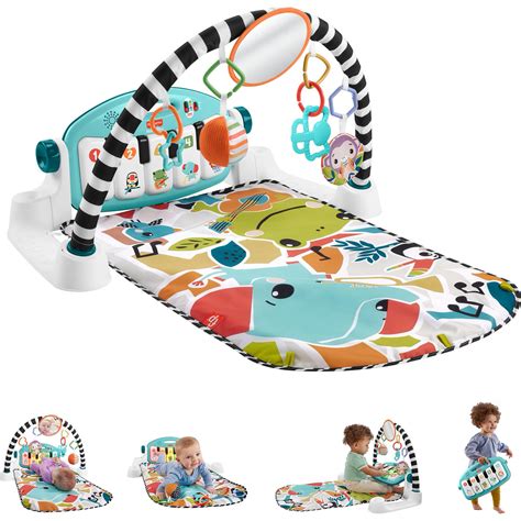 Alfombra de Juego Fisher-Price Glow and Grow Kick & Play Gym Azul | Lider