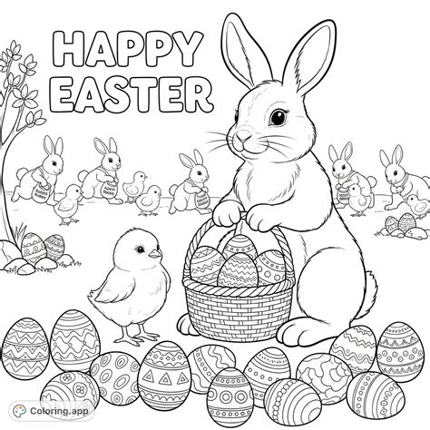 Grand Easter Bunny Hunt - Coloring.app