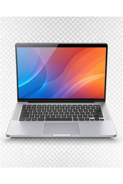 Modern laptop computer on png background | Premium AI-generated image