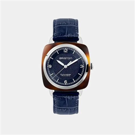 Clubmaster Legend Classic HMS Unisex Automatic Blue Dial Analog Leathe ...