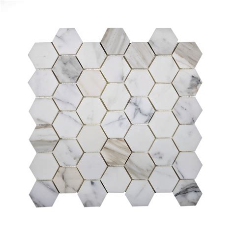 Gray 12x12 Polished Stone Mosaic Tile – Tiletopia