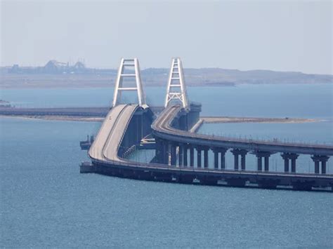 Ukraine strikes bridge linking Crimea to Russia with 1,100 kg of explosives