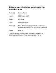 Exploring Assimilation Policies in Canadian Aboriginal Relations ...