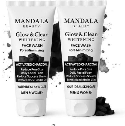 mandala beauty Glow & Clean Charcoal Elite Crystal Face Wash - Price in ...