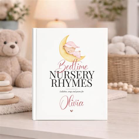 Personalized Nursery Rhymes Book for Baby – Baby Shower, Christening ...