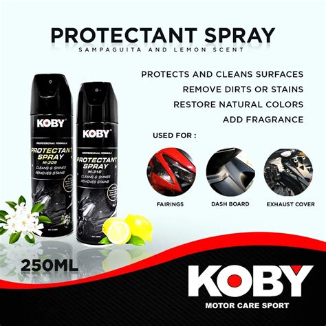Motorcycle Parts Original Koby Protectant Spray Cleans Shines Protects ...