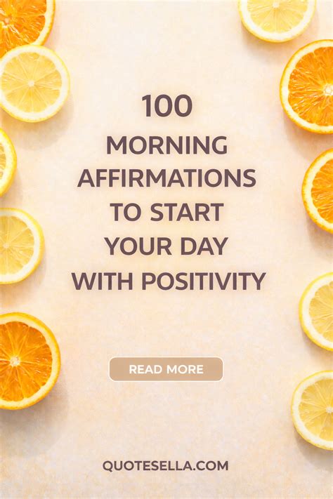 100 Morning Affirmations to Start Your Day with Positivity - Quotesella