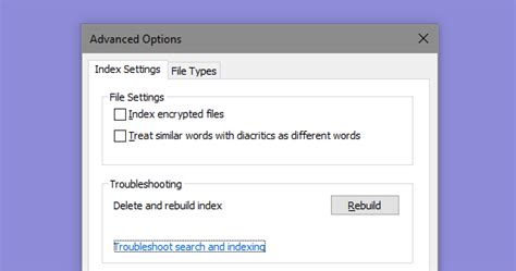 How to Rebuild, Speed Up or Disable the Windows Search Index - Tech Support