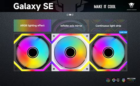 Jungle Leopard Galaxy Se 120mm Argb Computer Case Fans Infinity ...