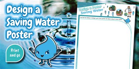 Save Water Poster Drawing Activity | Poster Design