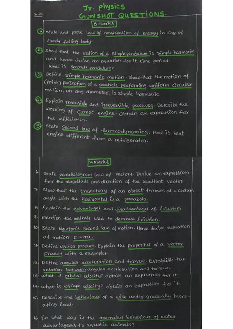 Intermediate Physics Jr.phy Gunshot Questions & Answers - Studocu