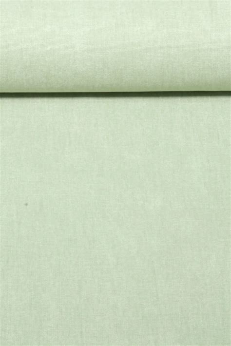 Canvas Vorgewaschen Uni Melange Hellgrün | PATTYDOO