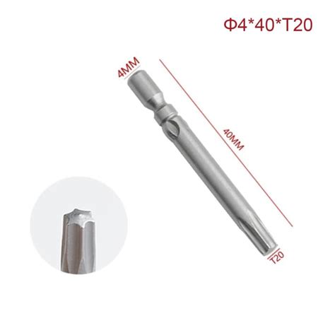 RS PRO | RS PRO Star Screwdriver Bit, T20 Tip, 4 mm Drive, Torx Drive ...