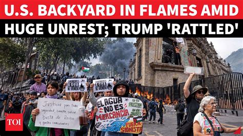 Mexico water crisis explodes! Angry protesters torch streets, target ...