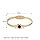 Buy Aurivelle Gold Plated Stainless Steel Black Enamel Circle Kada ...