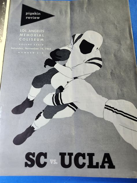 1955 Pigskin Review Southern California vs. UCLA Program - Sports ...