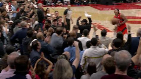 Donovan Mitchell ends up in the crowd chasing down loose ball - ESPN Video