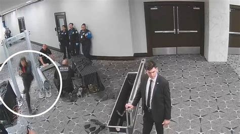 Footage shows suspect shoot officer in Trump assassination attempt