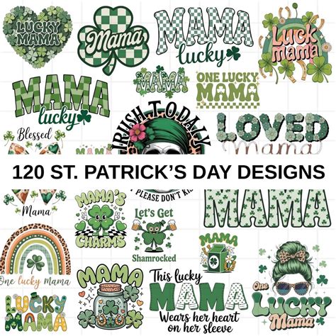 120 St Patrick’s Day PNG Bundle, Funny Sarcastic Lucky Mama Quotes ...