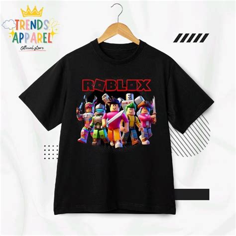 Promo Baju Kaos Distro Anak Game Roblox Semua Karakter Bahan Katun T ...