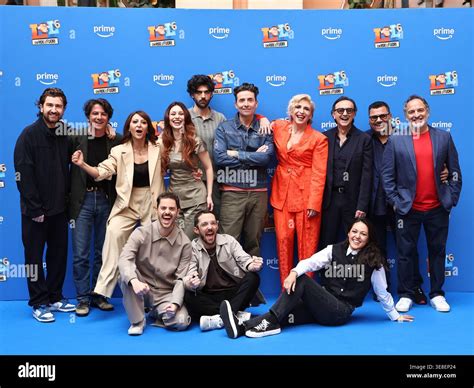 Rome, Hotel De la Ville, photocall for the Prime TV show "LOL 6." Pictured: the cast of ...