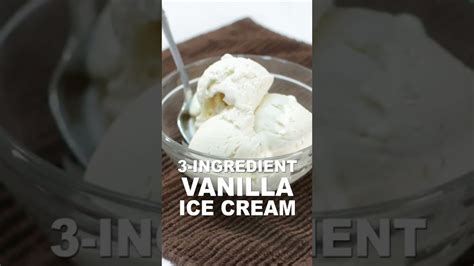 3-ingredient vanilla ice cream #shorts