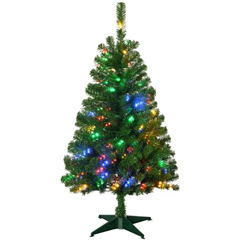 Charlton Home® Tall Prelit Artificial Christmas Tree Holiday Décor With ...