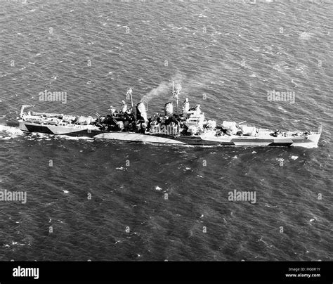 USS Pittsburgh (CA-72), a Baltimore-class heavy cruiser of the U.S ...