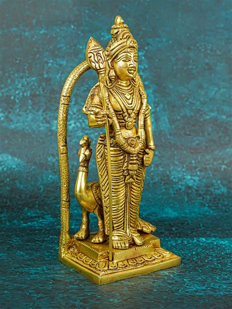 Brass Murugan Idol - 9 inch - WL5721 – Wedtree
