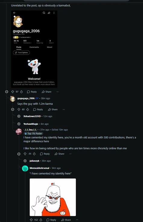 Nuclear reddit moment when self important :marseysyndrome: reddit power ...