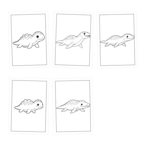 Mosasaurus Coloring Pages Book for Kids: Fun & Educational [15 Sheets ...