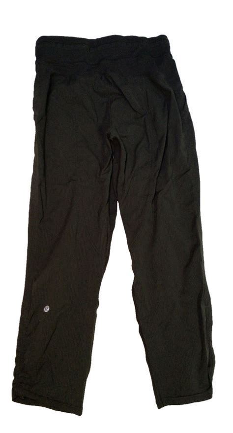 Lululemon On the Fly Pant Ankle Dark Olive Green Drawstring Womens Size ...