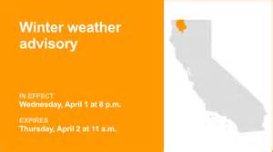 Winter weather advisory in place for Western Siskiyou County for ...