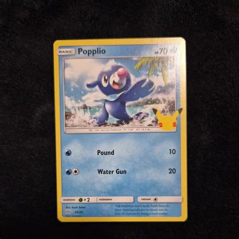 POPPLIO 23/25 NON-HOLO McDonald's 25th Anniversary Pokemon TCG Card £2. ...