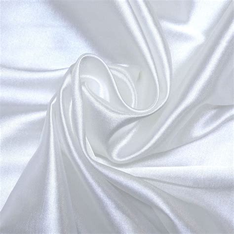 Tecido Cetim Span Premium Cor Branco Óptico Cetim com Elastano MONALISA ...