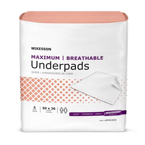 McKesson Underpads Disposable Bed Pads 30 x 36 [70 Count], Maximum Abs ...
