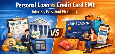 Personal loan vs credit card EMI: Interest, fees, and flexibility