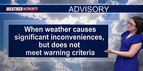 Explaining the differences between weather advisories, watches and warnings