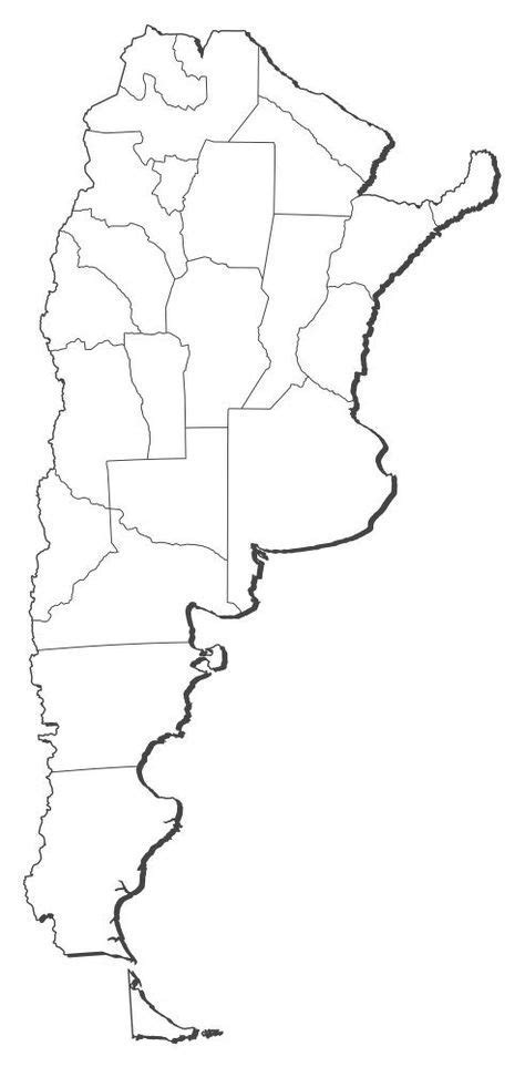 Mapa Politico Mudo De Argentina Para Imprimir Mapa De Provincias De ...