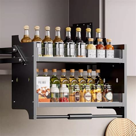 Pull Down Cabinet Shelf System - Space Saving Kitchen Storage Solution ...